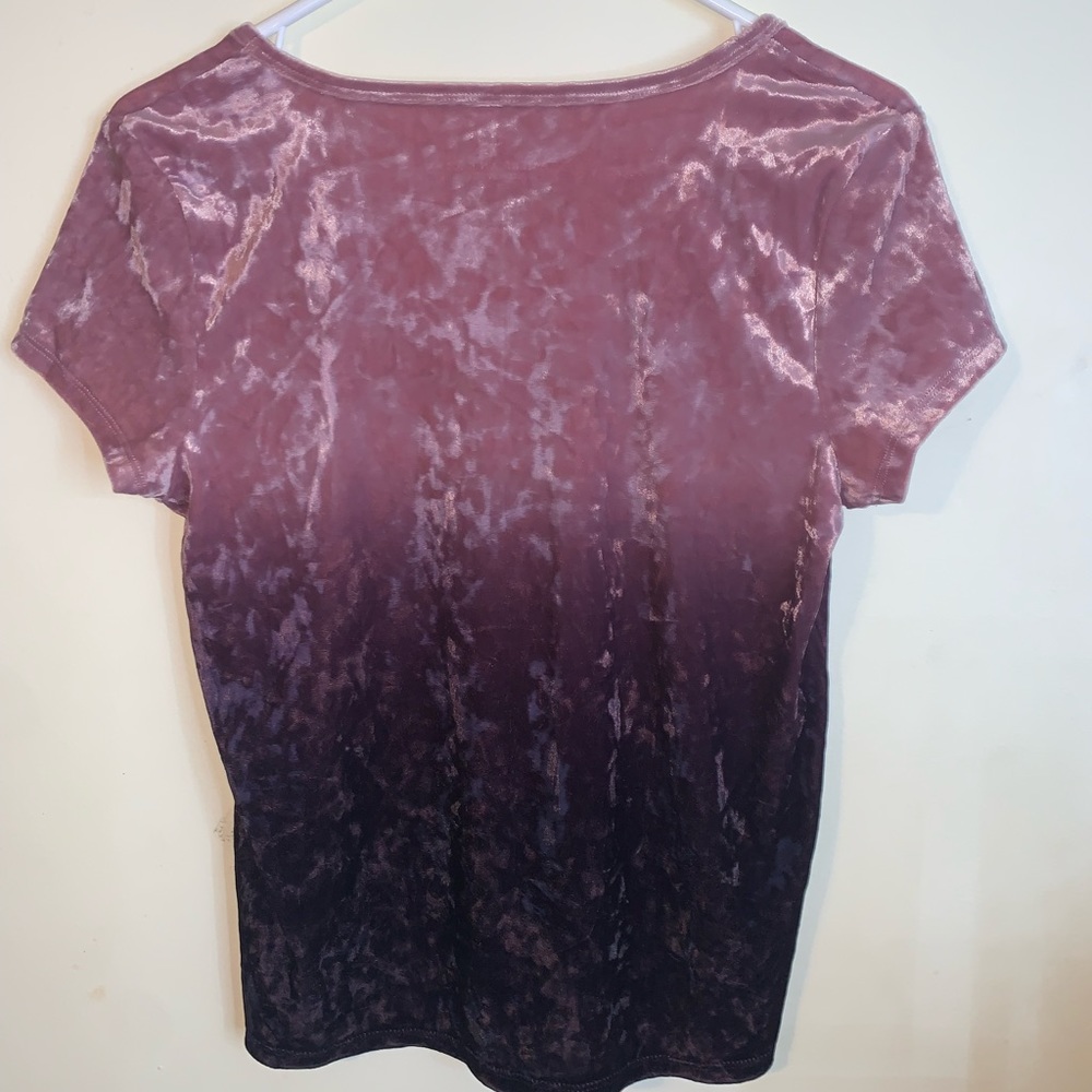 Pretty pink/purple velvet American Eagle shirt
